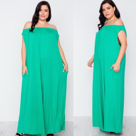 turquoise jumpsuit plus size